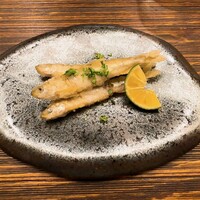 料理屋まえかわ - ワカサギを餅粉で揚げた物