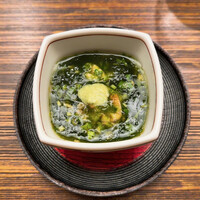 料理屋まえかわ - 焼き雲子　あおさ海苔のあんかけ
