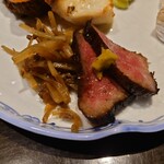 日本料理 徳専 - ローストビーフもいいお味。