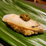 大宮 寿司 いし山 - あわび