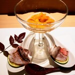 大宮 寿司 いし山 - 塩水雲丹の２種盛り