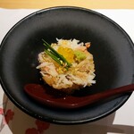 大宮 寿司 いし山 - 生本ズワイガニと黄金いくらの小丼