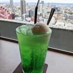 kiefel cafe dining - メロンソーダフロート￥660