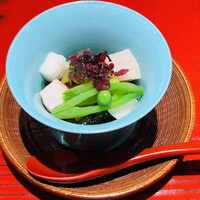 おおたに - 平貝の花山葵和えとしらすのゼリー寄せ　生海苔ジュレ