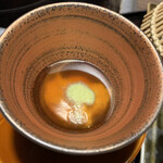 Hakone Kamon - 汲み上げ湯葉、べっこう餡掛け、山葵乗せ