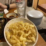 麺亭 しおつる - さきイカ天ぷら