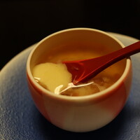 割烹 たま笹 - トマトとチーズの茶碗蒸し、とろ～りチーズが美味しい♡(2023年2月)