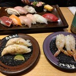 Sushi Kuine - ランチセット　のどグロ　がすえび
