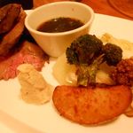 裏参道牛肉店 - ビフテキ＆野菜