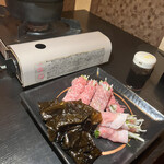 ほりわき - 牛と豚の野菜巻きしゃぶしゃぶ2500円