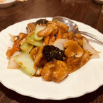 中華料理 川菜 - 海老と野菜の味噌炒め？