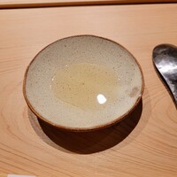一宇 - 食前酒、檜の香りと梅