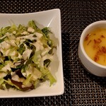 Carnegico - セットのサラダとスープ
