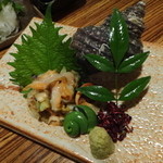 艶吉別邸 - サザエ刺身
