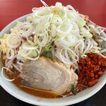 ラーメン もっけだの - 2023.2.1～冬季限定『旨辛ラーメン炎山ニンニク野菜マシマシ+ネギ』
