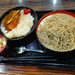 そば三昧 - 【2023.2.24(金)】カツカレーもりそばセット950円