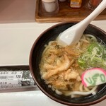 Yahata Sushiben - 白エビかき揚げうどんと手巻寿司　納豆