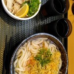 Hanamaru Udon - かけ大　ミニ塩豚丼