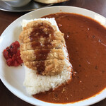 カレー＆居酒屋 ニコニコ - カツカレー、ライス。