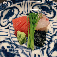 高台寺 十牛庵 - 佐渡マグロと鯛の炙り