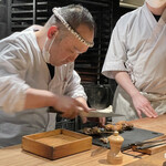 薪鳥新神戸 - 真剣な大将疋田氏