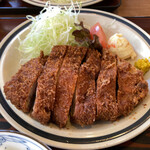 とんかつ宮島 - ロース厚揚げ定食