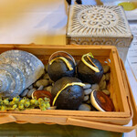 Ristorante IL PRINCIPE - 2月のコッコリ(揚げパン)は、イカ墨、サザエの肝などを揚げパンにしている(超うま〜♪)