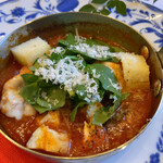 Ristorante IL PRINCIPE - 白子を山椒やピリ辛のトマトソースにパルミジャーノレッジャーノをふりかけて(少しピリ辛でgood〜♪)