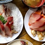 しーらすAQUA - アップ写真1です。サーモンも普通に食べれば高いですから食べまくります！