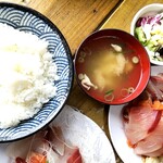 しーらすAQUA - アップ写真2です。ごはんは数回おかわりしました。