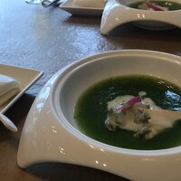 天厨菜館 新宿高島屋タイムズスクエア店 - 鮑のクリーム煮 ホウレン草ソース添え