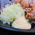 伝説のすた丼屋 - ミニ鬼盛り　すたみな唐揚げ定食（6個）