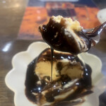 キッチン あずま - 濃厚なチョコレートソースとバニラアイスのマリアージュ♡