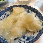 浜寿司 - お店独自の味でとても美味しいガリ。