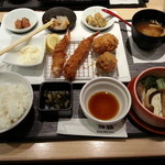 とんかつ料理と京野菜 鶴群 - コンビプレート