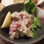 びっくりうどん - 鮪とアボカドの和えたもの(2013.6)