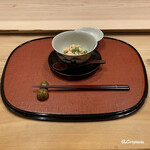 御料理 寺沢 - 穴子の蒸し寿司