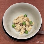 御料理 寺沢 - 穴子と碓井豆の蒸し寿司