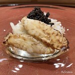 御料理 寺沢 - 栗蟹の剥き身とキャビア