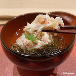 御料理 寺沢 - 毛蟹の旨味が炸裂