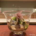 御料理 寺沢 - 蝦夷鮑と赤海鼠の茶ぶり