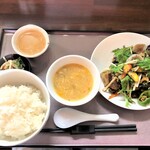 中華工房おかげさま - 牛肉XOジャン炒めランチ