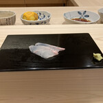 Sushi Otowa - ヒラメ　塩で　口当たりがとても良いです