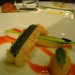 オーグードゥジュール ヌーヴェルエール - (2009/04)ラングスティーヌのポワレ、エストラゴンのグラチネ、ブラッドオレンジの香り