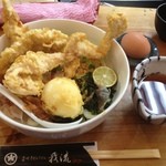 讃州手打ちうどん 我龍 - ぶっかけ親子天