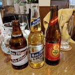 フィリピンレストラン ＡＴＥ - サンミゲルビール3種だよ