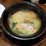 フィリピンレストラン ＡＴＥ - SINIGANG NA HIPON 1500円だよ