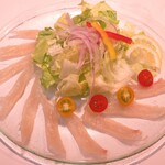 Jitō chicken carpaccio salad