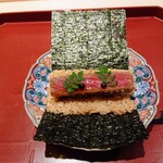 WAGYU USHITOMI - シャトーブリアン ヒレカツ手巻き