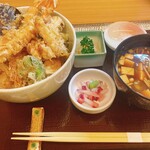 天麩羅 季節料理 きょう悦 - 天丼のセット